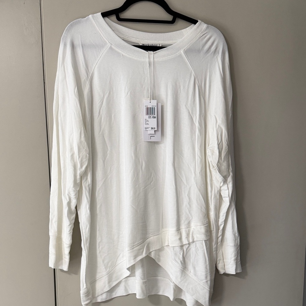 Workshop Republic Clothing Cream Long Sleeve Top